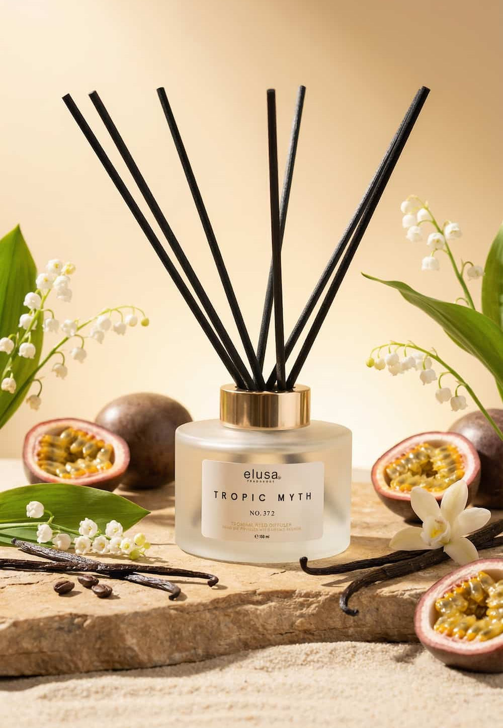 Raumduft Tropic Myth mit Passionsfrucht, Vanille und Maiglöckchen