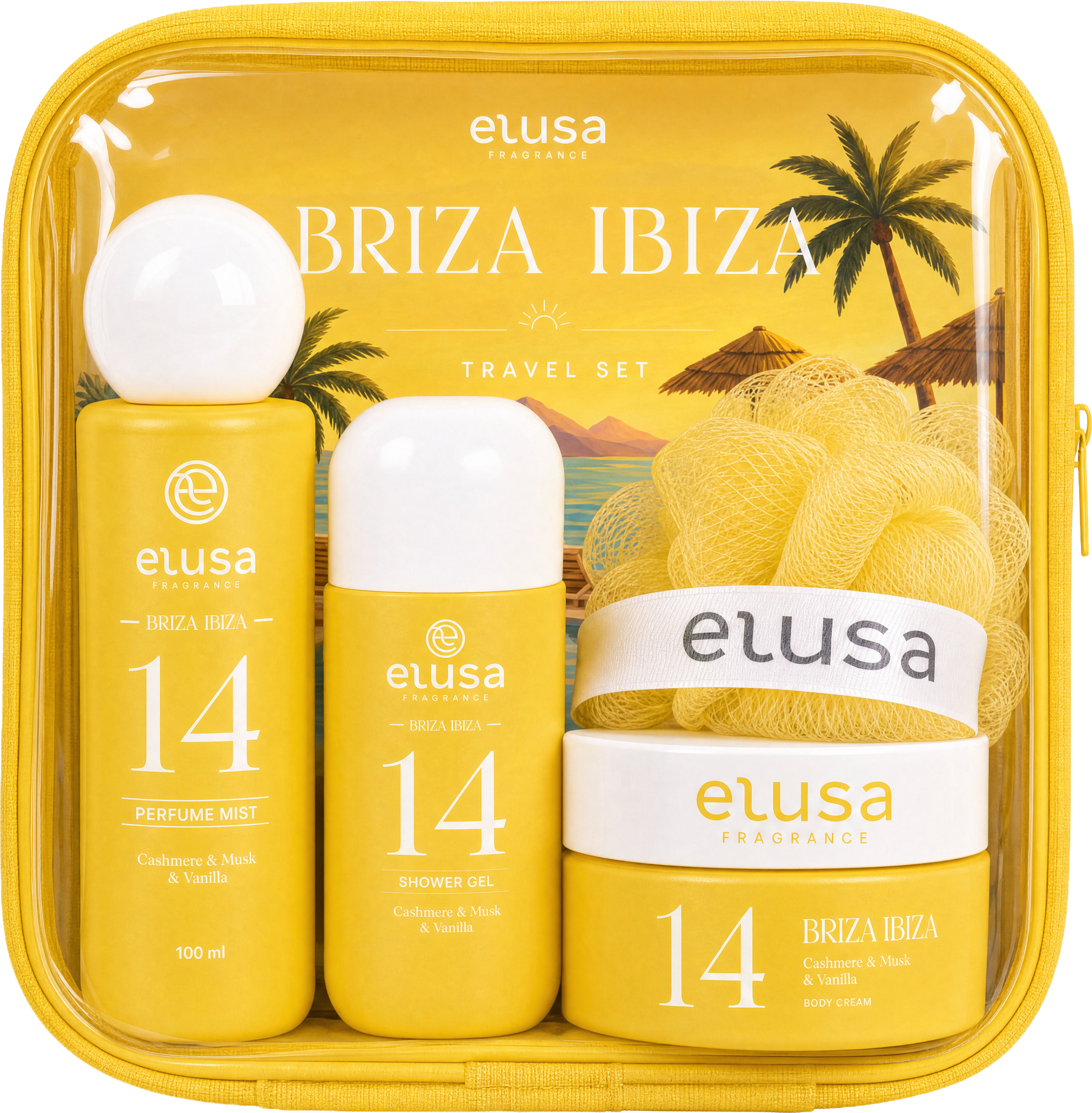 Travel Set Gelb 14:00